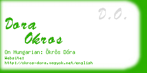 dora okros business card