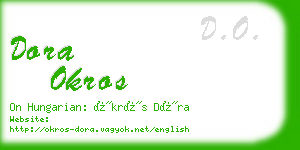 dora okros business card